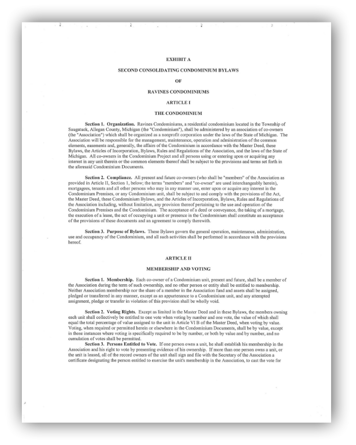 Ravines Bylaws